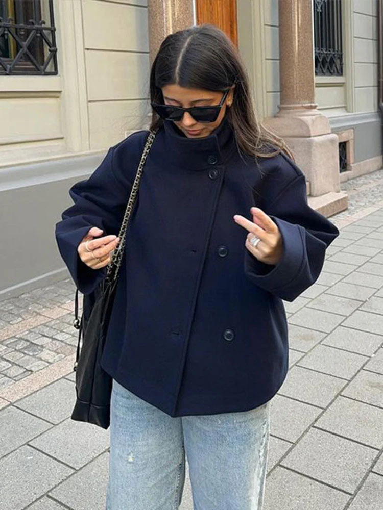 Natalie – Women’s Double-Breasted Coat - Image 2