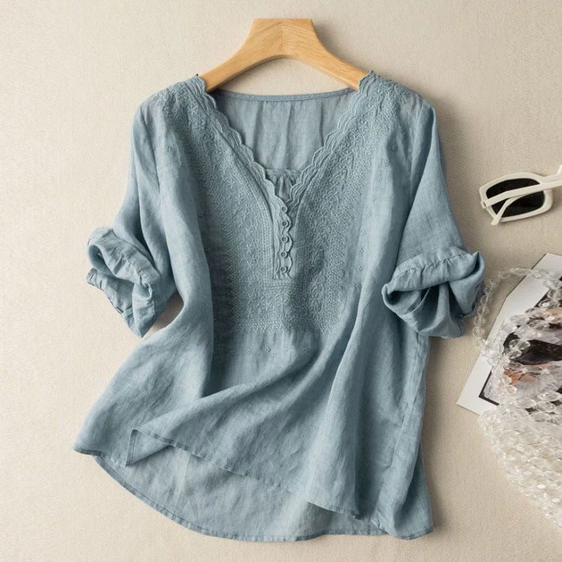 NOA LINEN BLOUSE - Image 2