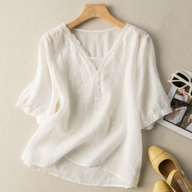 NOA LINEN BLOUSE - Image 3