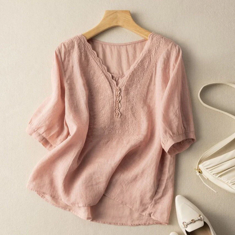 NOA LINEN BLOUSE - Image 4