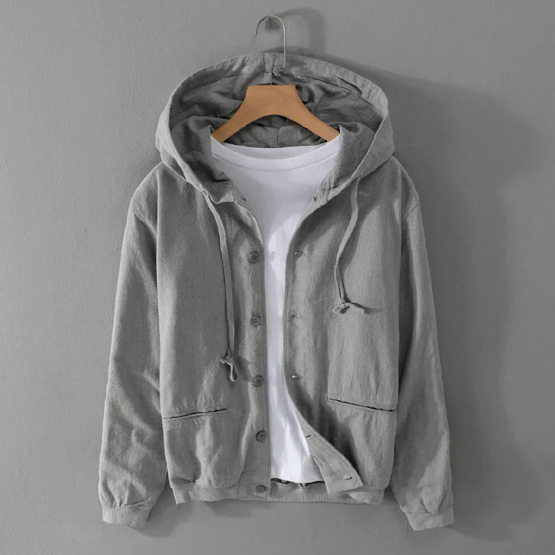 NOAM LINEN HOODIE - Image 3