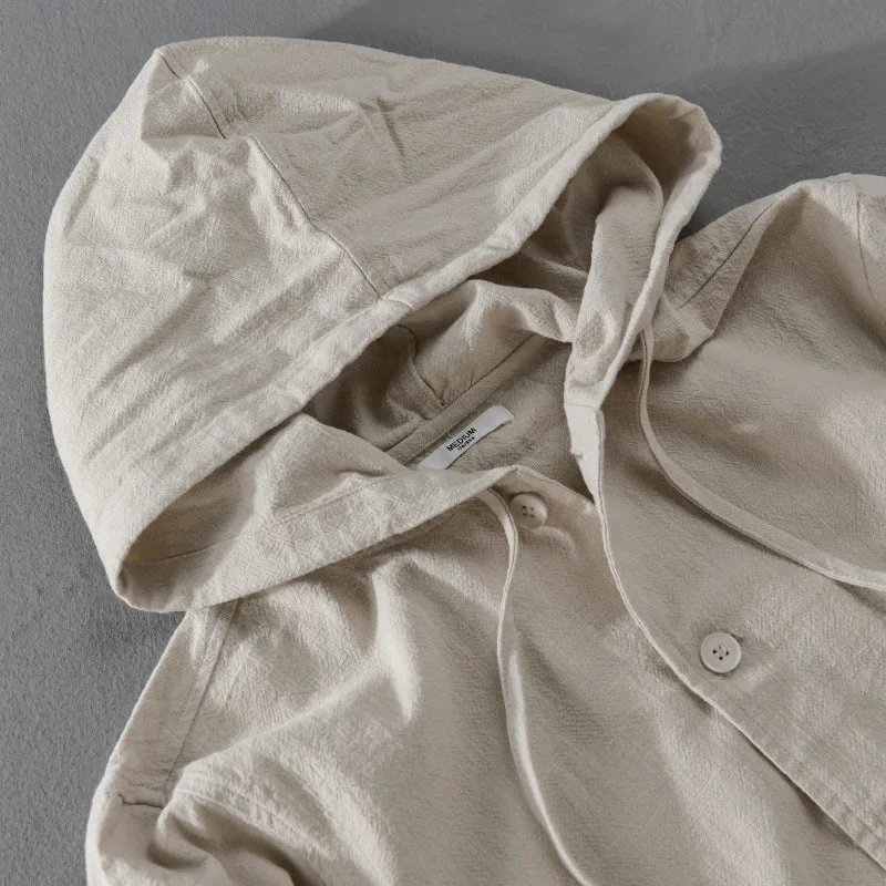 NOAM LINEN HOODIE - Image 7