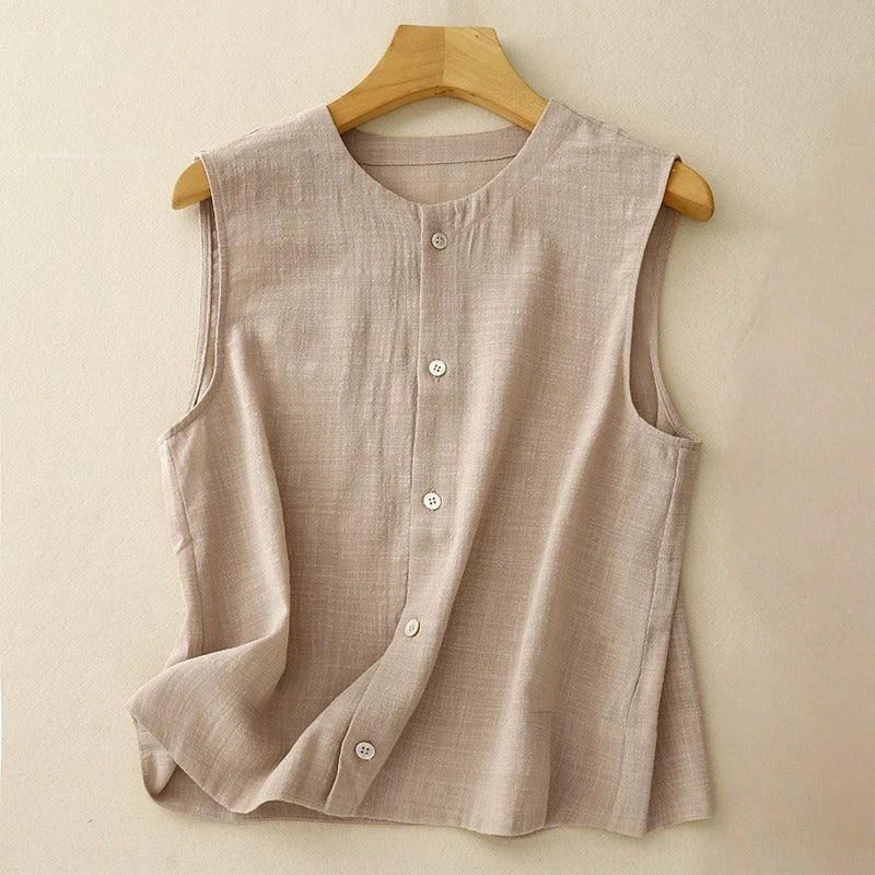 NOVA LINEN TOP - Image 2