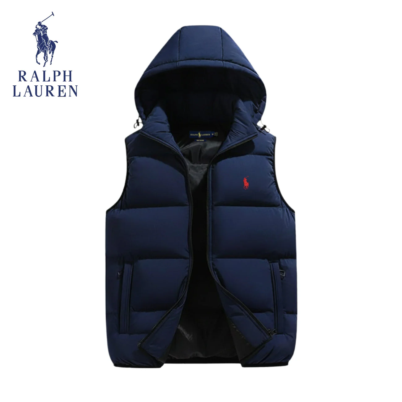 Padded vest with hood || Clearance Sale