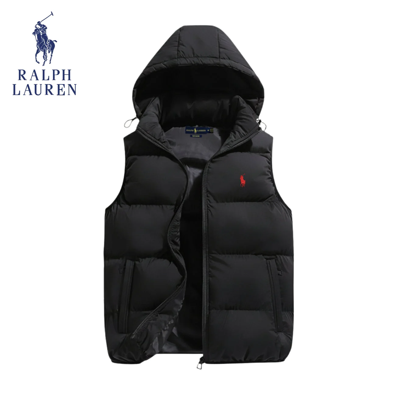 Padded vest with hood || Clearance Sale - Image 2