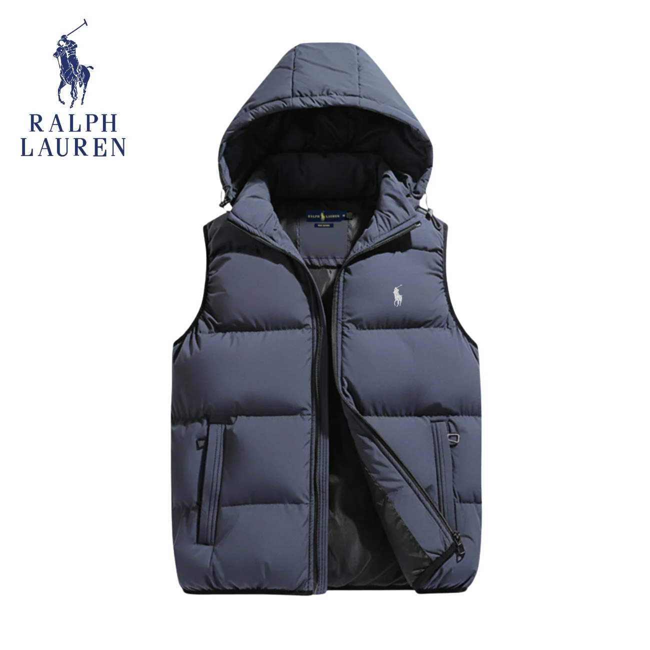Padded vest with hood || Clearance Sale - Image 5