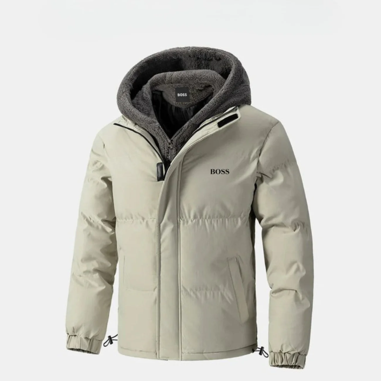 Padded Winter Jacket with Fleece Hood || CLEARANCE SALE - Image 3