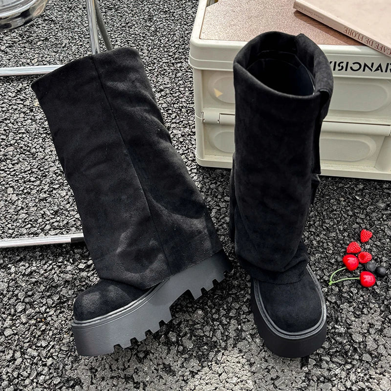 Palermo Vale Cargo Pocket Platform Boots - Image 8