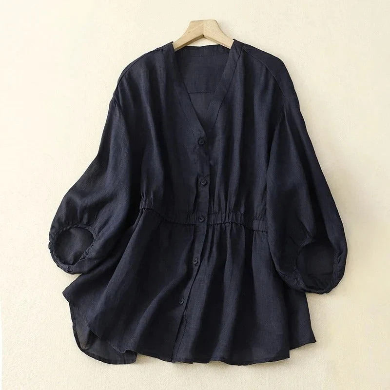 PALOMA LINEN BLOUSE - Image 2