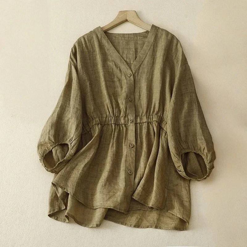 PALOMA LINEN BLOUSE - Image 3