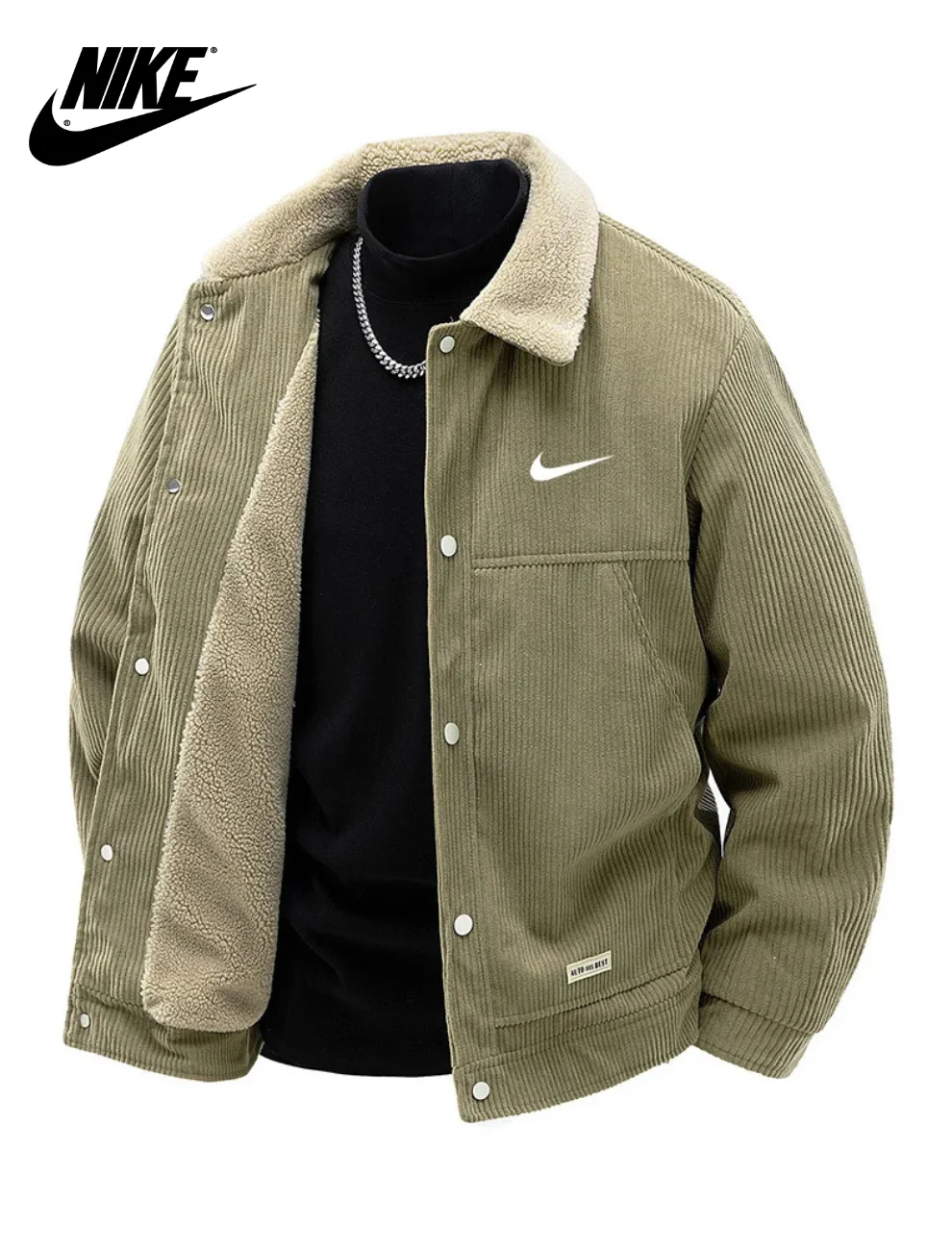 Premium Corduroy Sherpa Lined Jacket || Clearance Sale - Image 2
