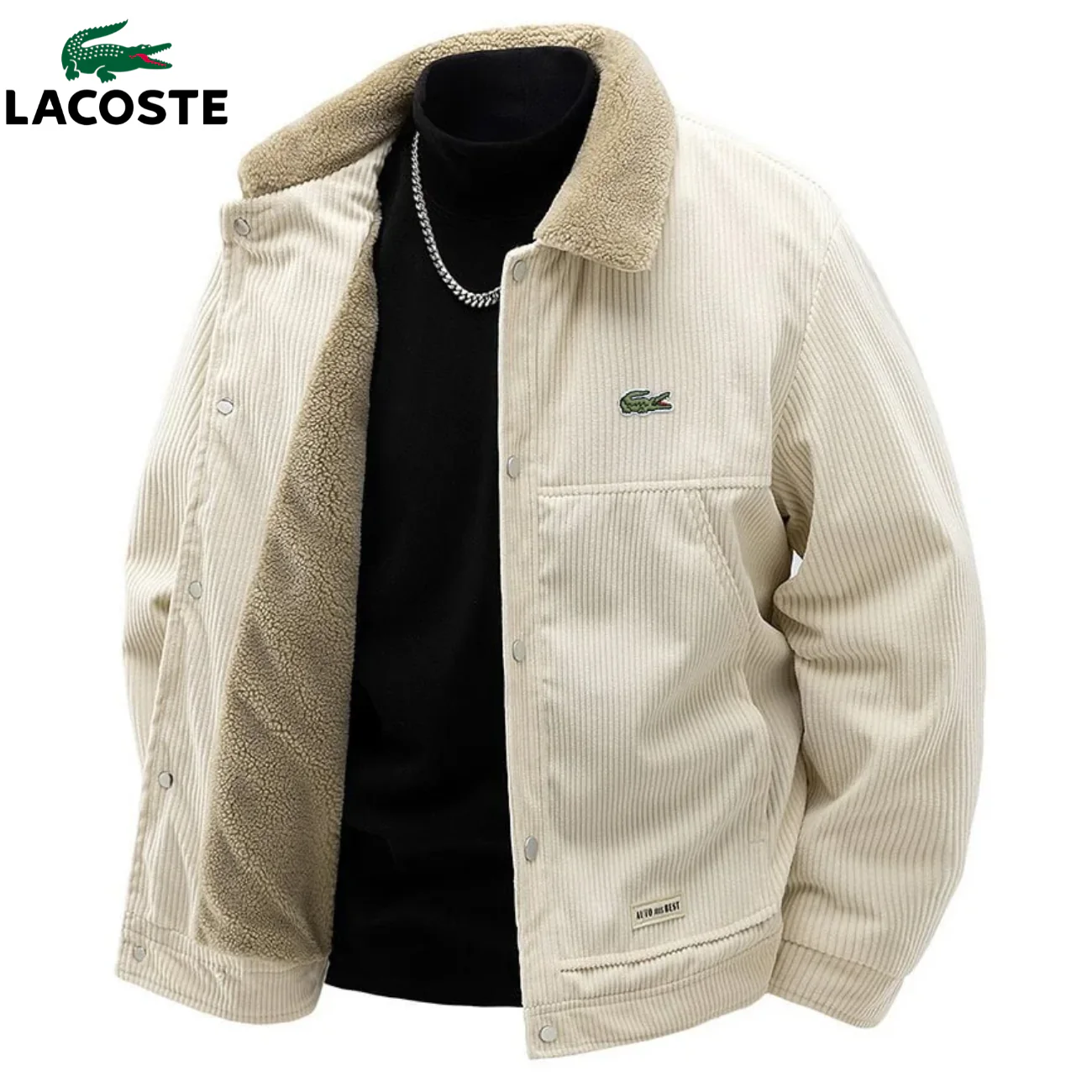 Premium Corduroy Sherpa Lined Jacket || Clearance Sale - Image 3