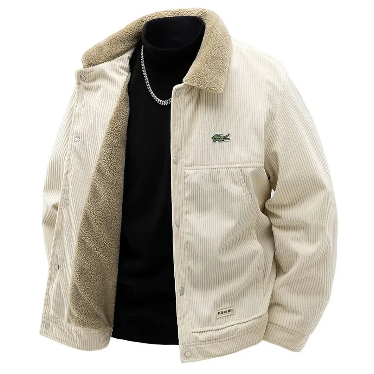 Premium Corduroy Sherpa Lined Jacket - Clearance Sale - Image 3