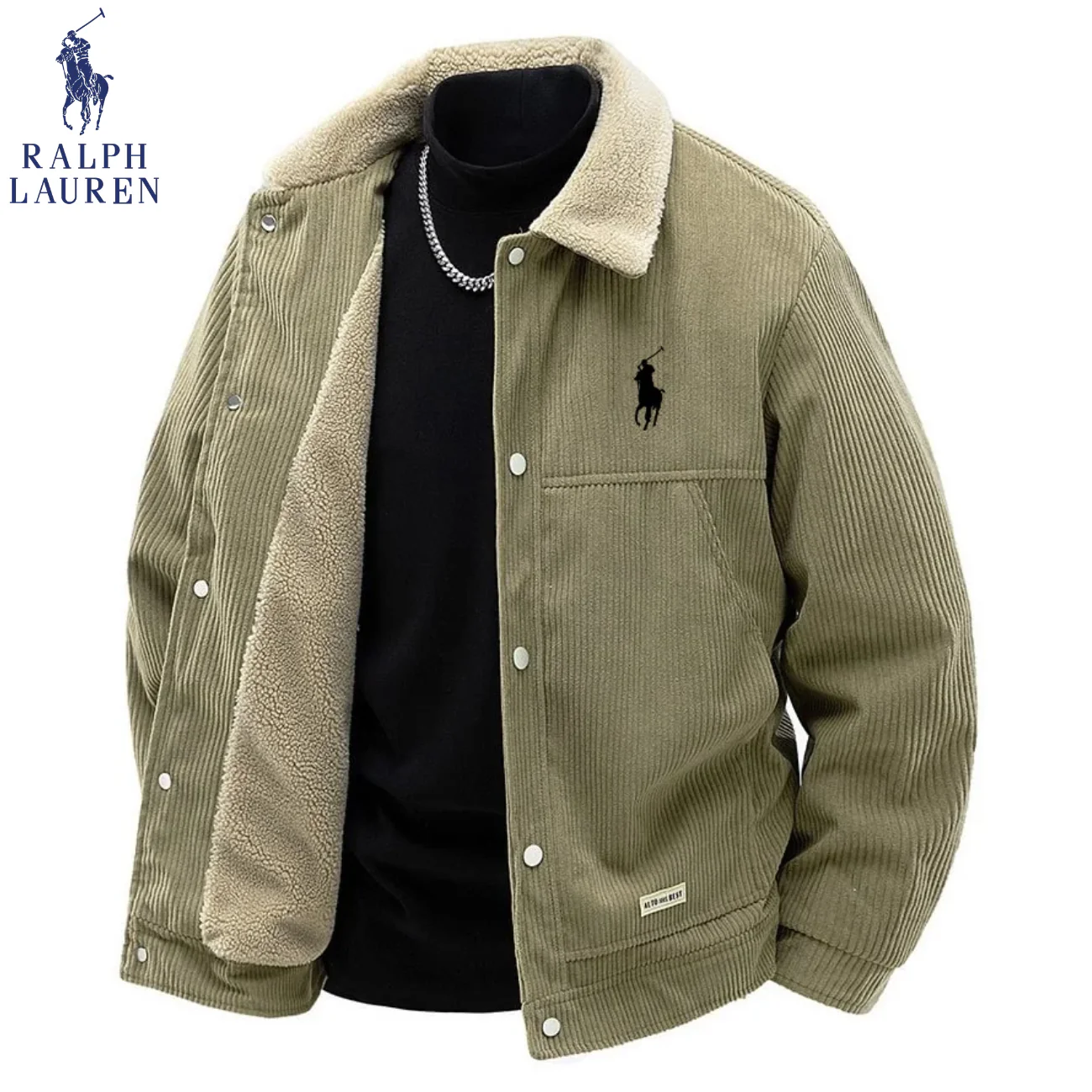Premium Corduroy Sherpa Lined Jacket || Clearance Sale - Image 2