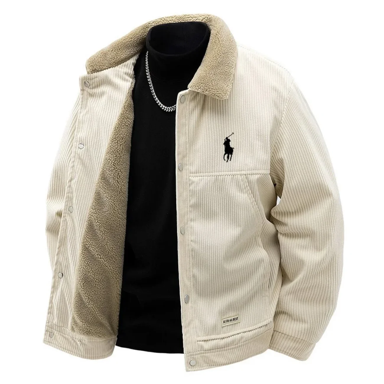 Premium Corduroy Sherpa Lined Jacket - Clearance Sale - Image 3