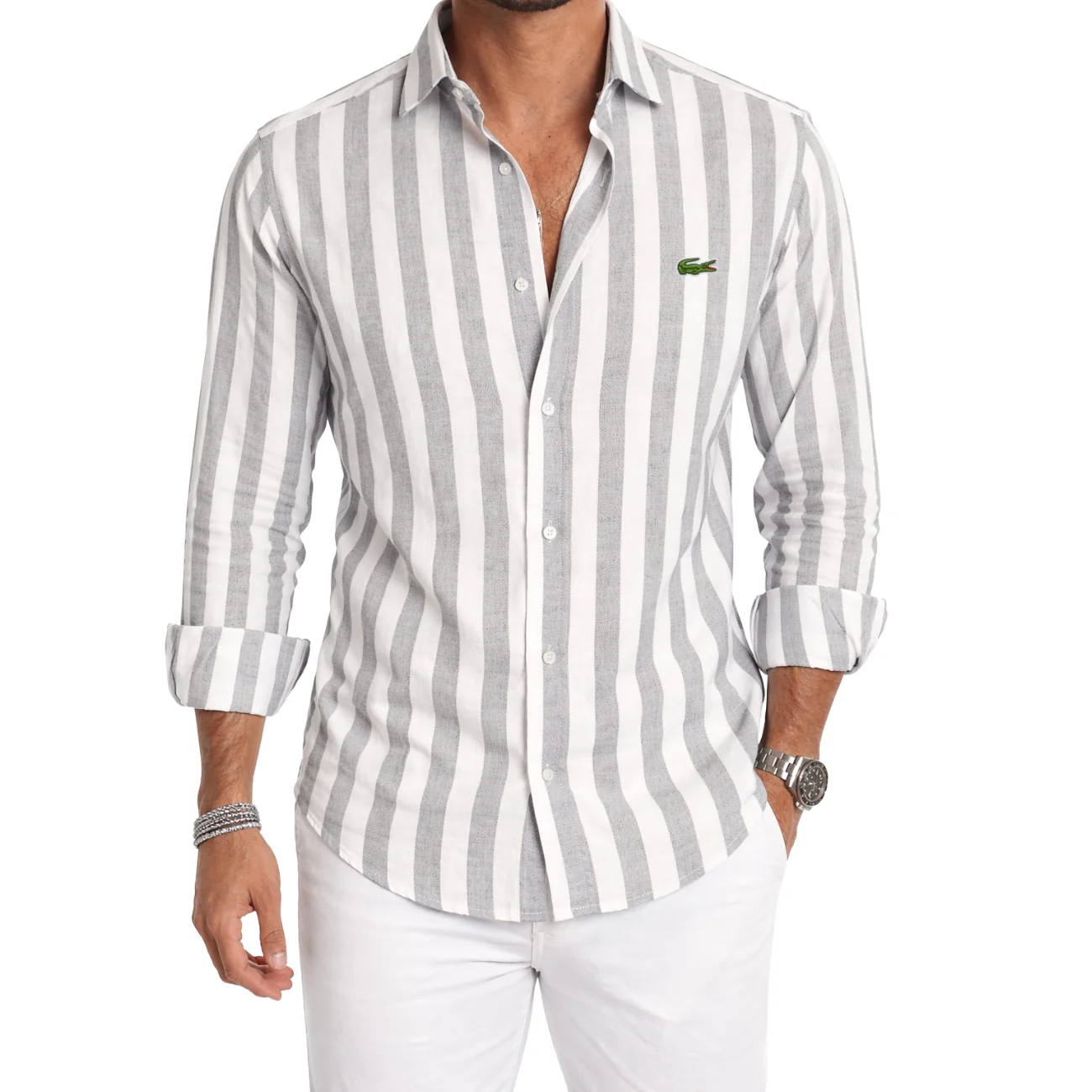 Premium Striped Casual Shirt - CLEARANCE SALE - Image 2