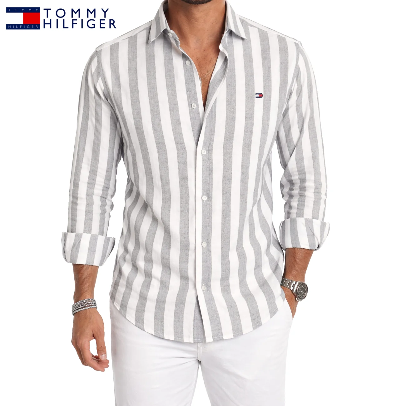Premium Striped Casual Shirt || CLEARANCE SALE - Image 2