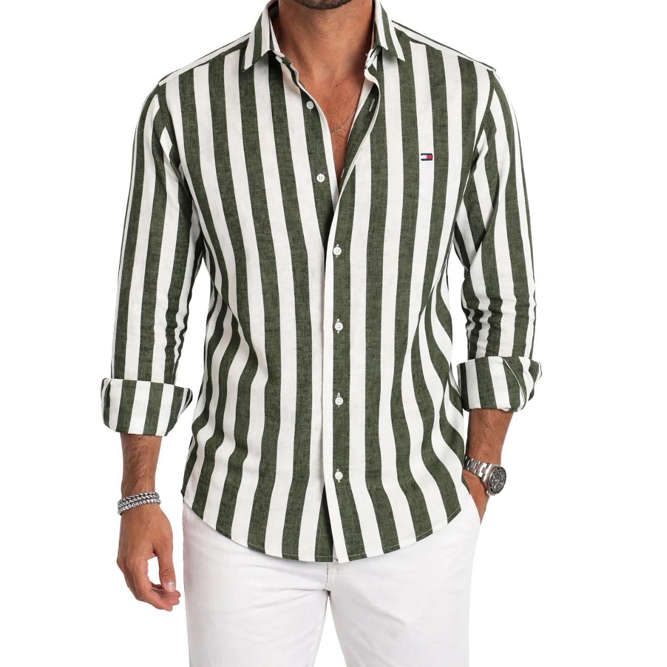Premium Striped Casual Shirt - CLEARANCE SALE - Image 4