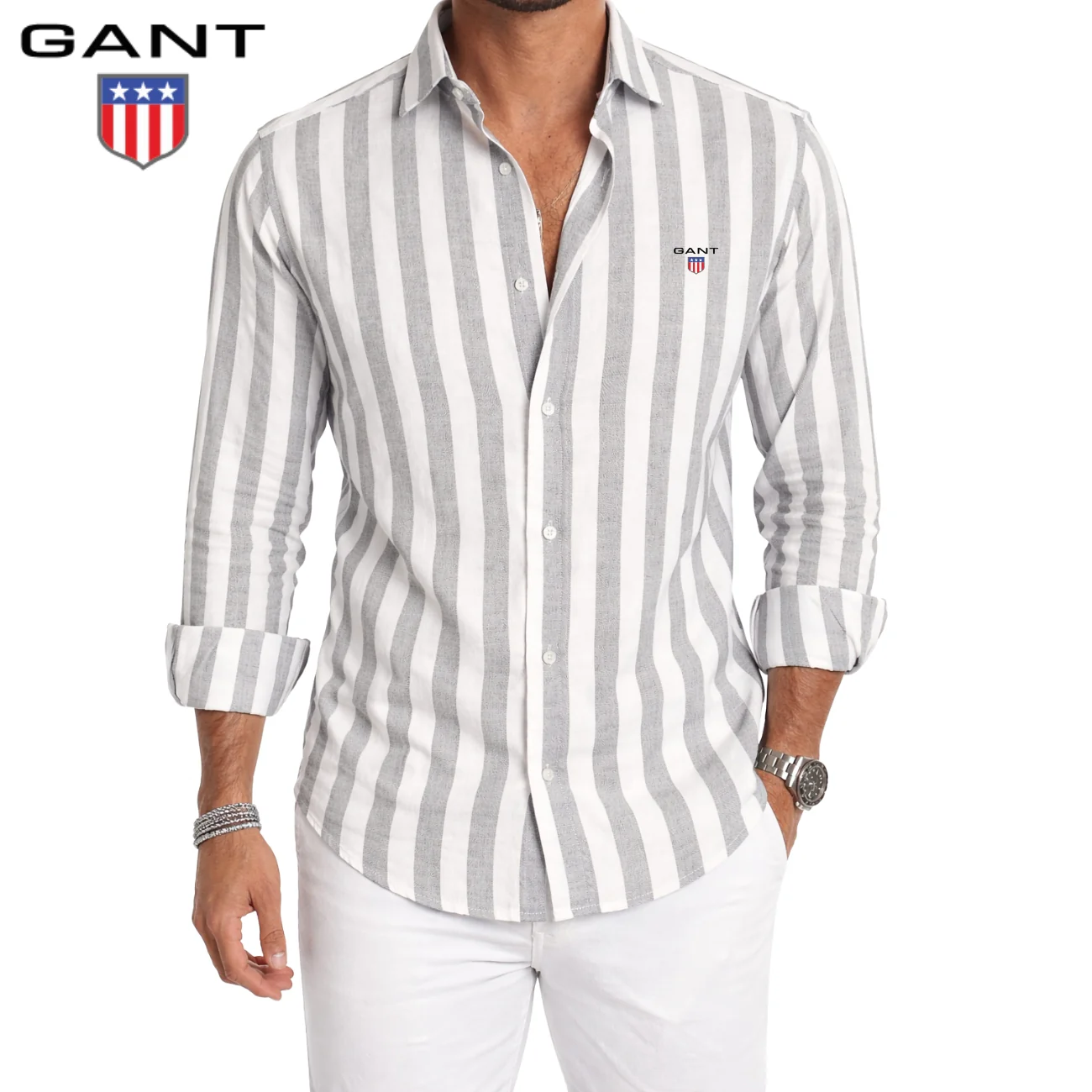 Premium Striped Casual Shirt || CLEARANCE SALE - Image 2