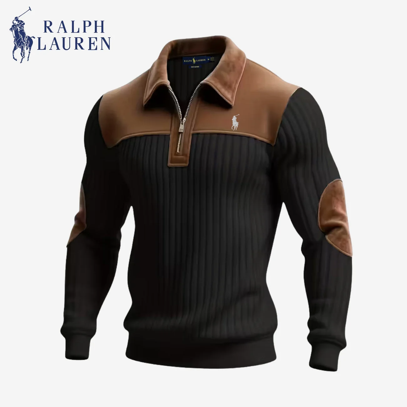 Elegant Zip Collar Sweater || Clearance Sale - Image 2