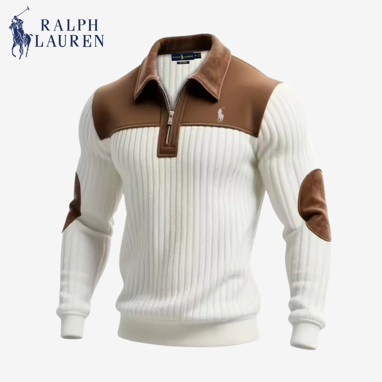 Elegant Zip Collar Sweater || Clearance Sale - Image 3