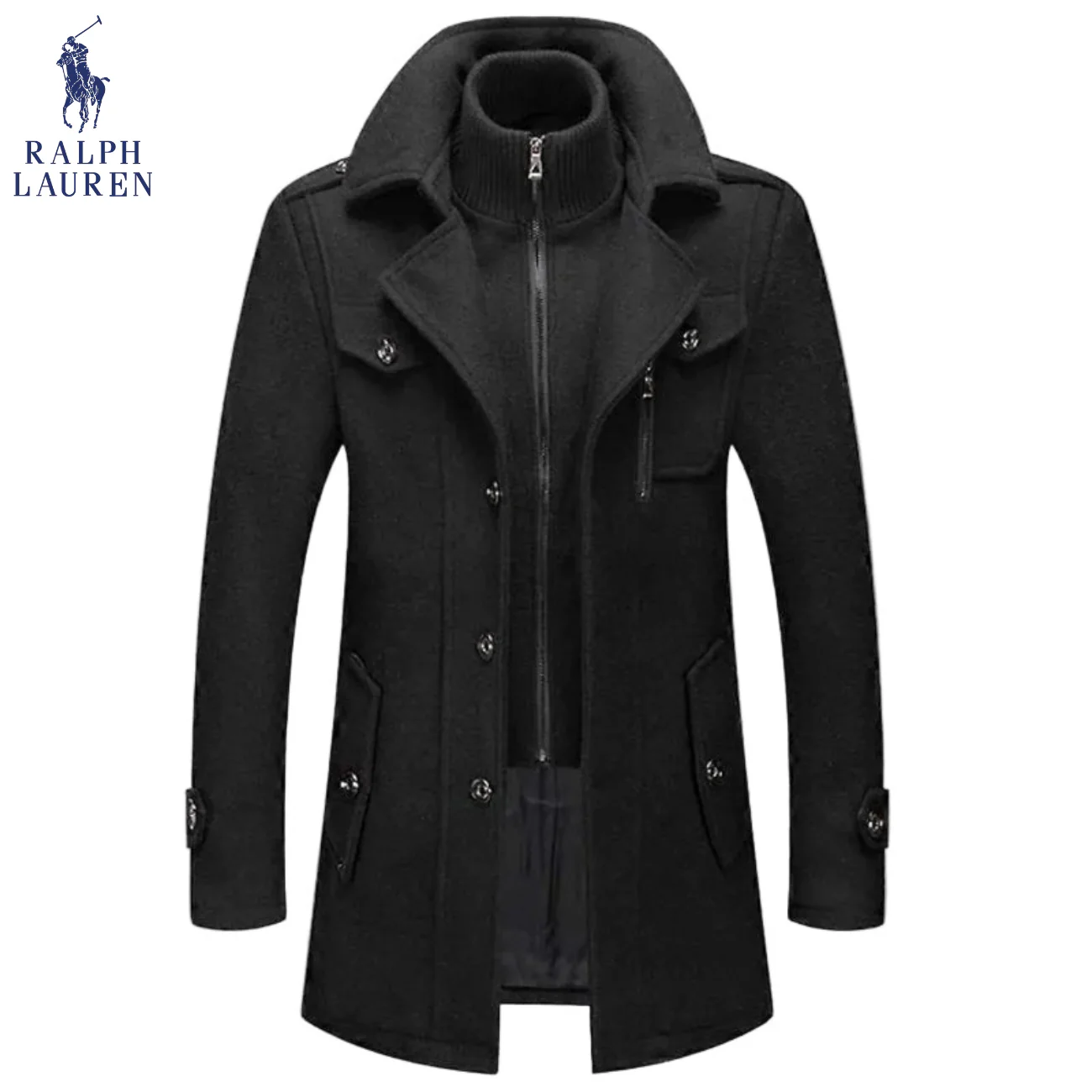 Refined Urban Wool-Blend Coat || Clearance Sale