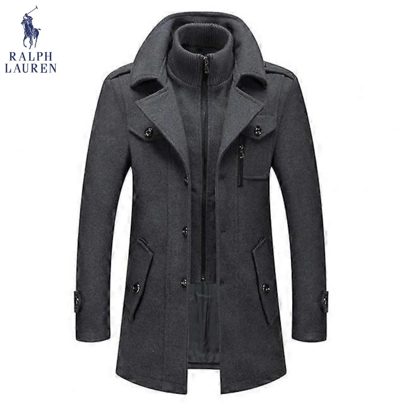 Refined Urban Wool-Blend Coat || Clearance Sale - Image 2