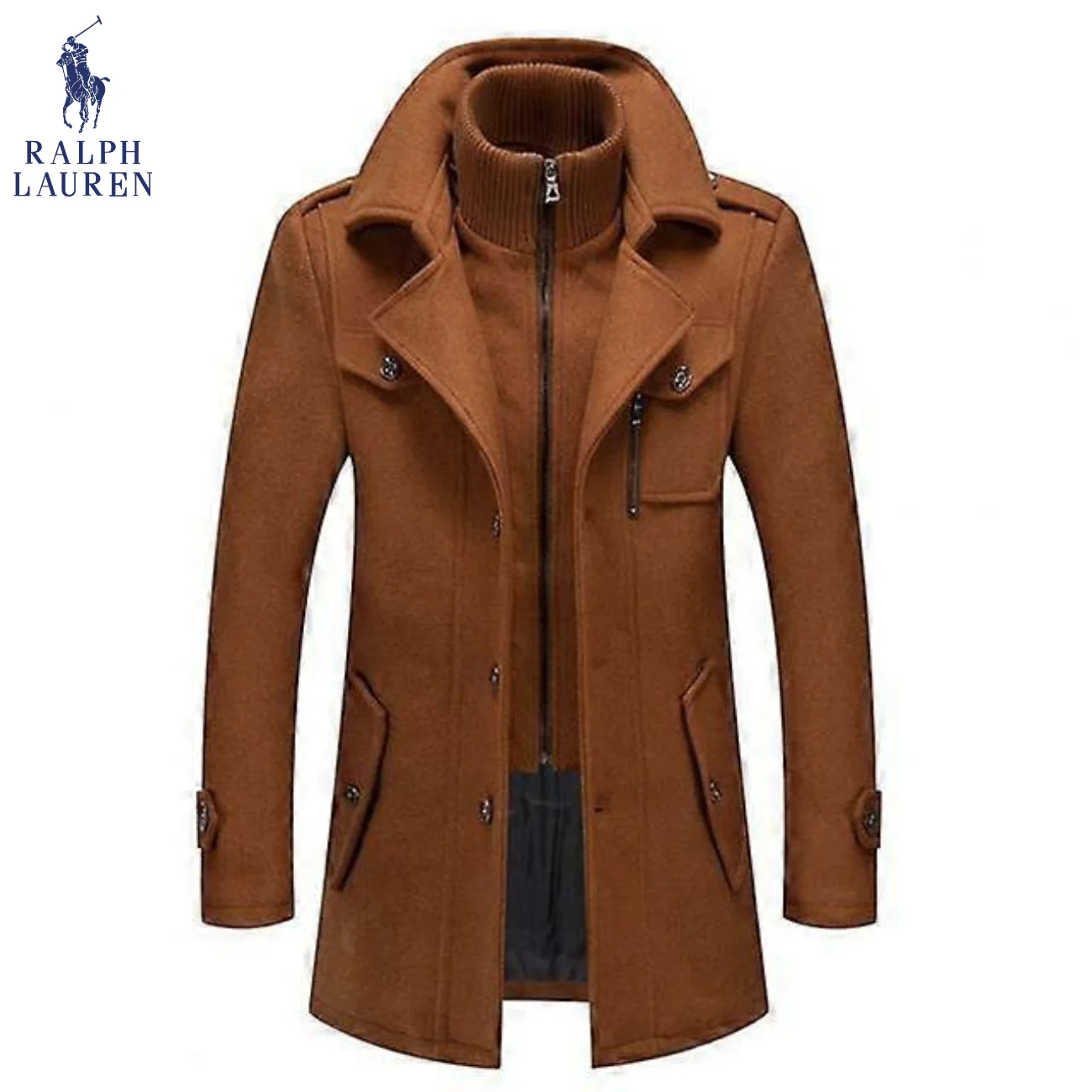 Refined Urban Wool-Blend Coat || Clearance Sale - Image 3