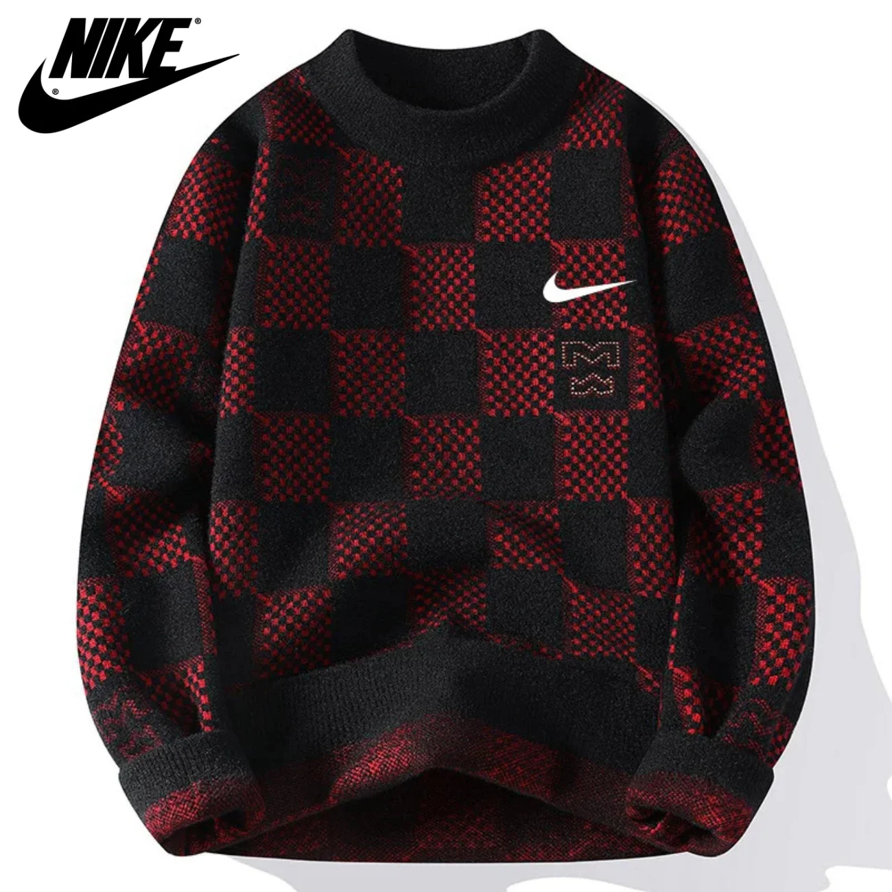 Retro Grid Knit Pullover || CLEARANCE PRICE - Image 4