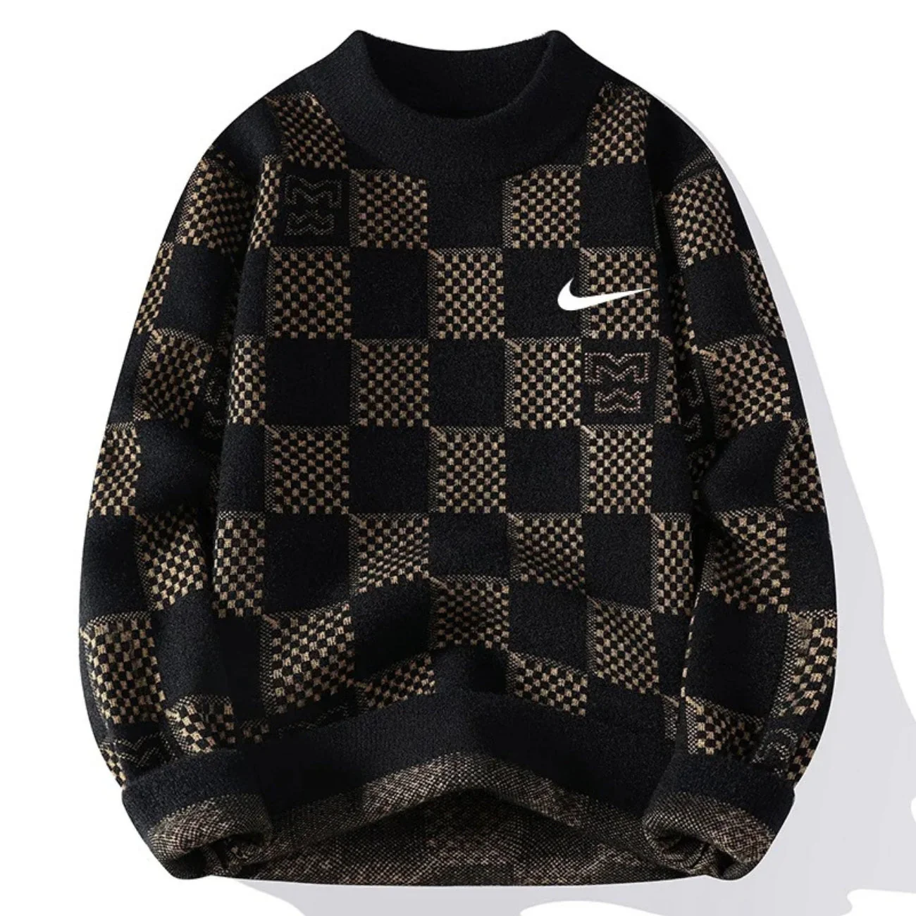 Retro Grid Knit Pullover - CLEARANCE PRICE - Image 3