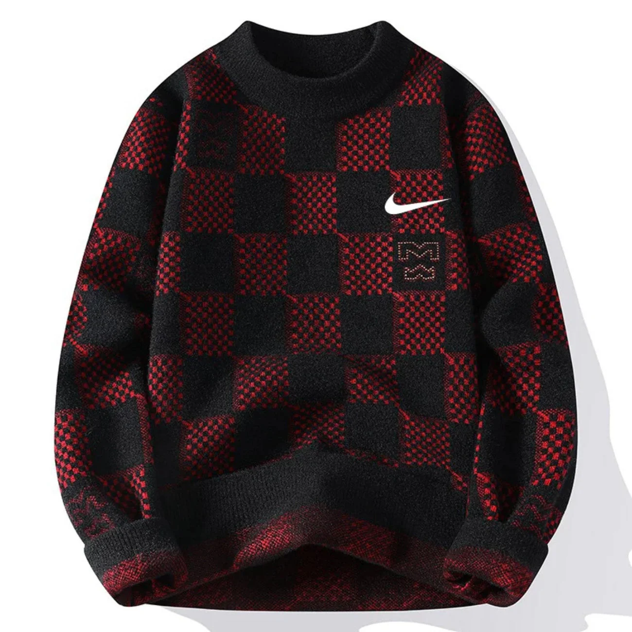 Retro Grid Knit Pullover - CLEARANCE PRICE - Image 4