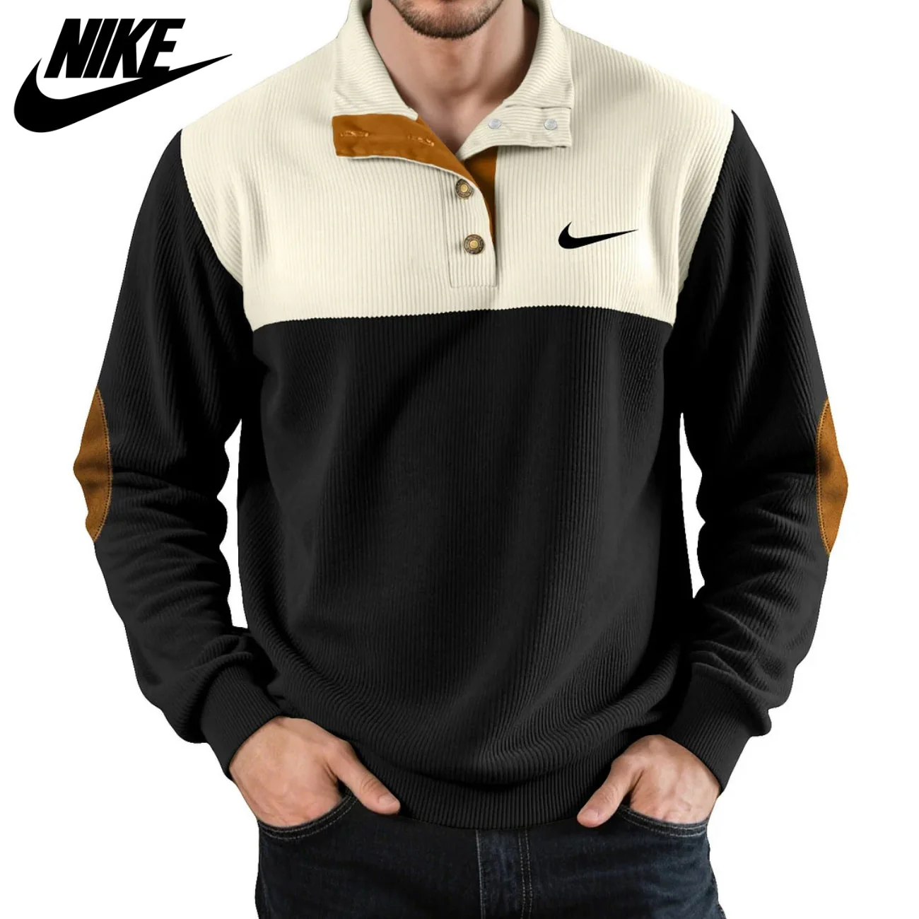Retro Panel Sweater || CLEARANCE SALE
