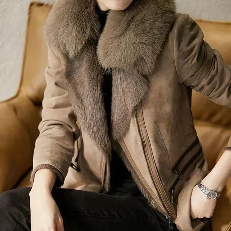 Riley – Women’s Biker-Style Zip Jacket - Image 2