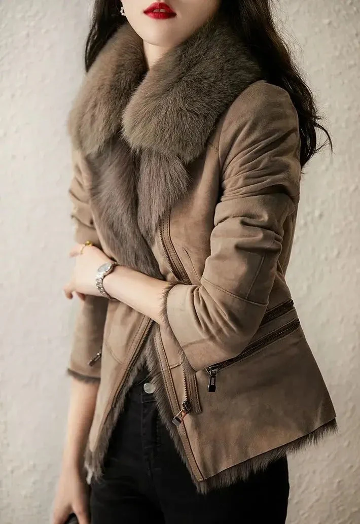 Riley – Women’s Biker-Style Zip Jacket - Image 4