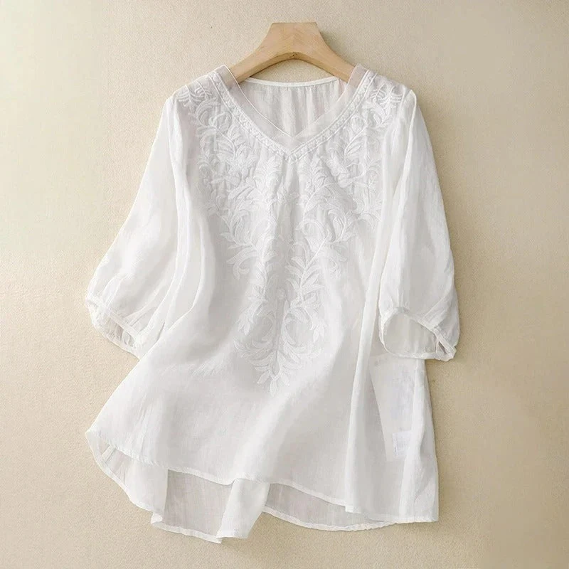 RITA LINEN BLOUSE - Image 2