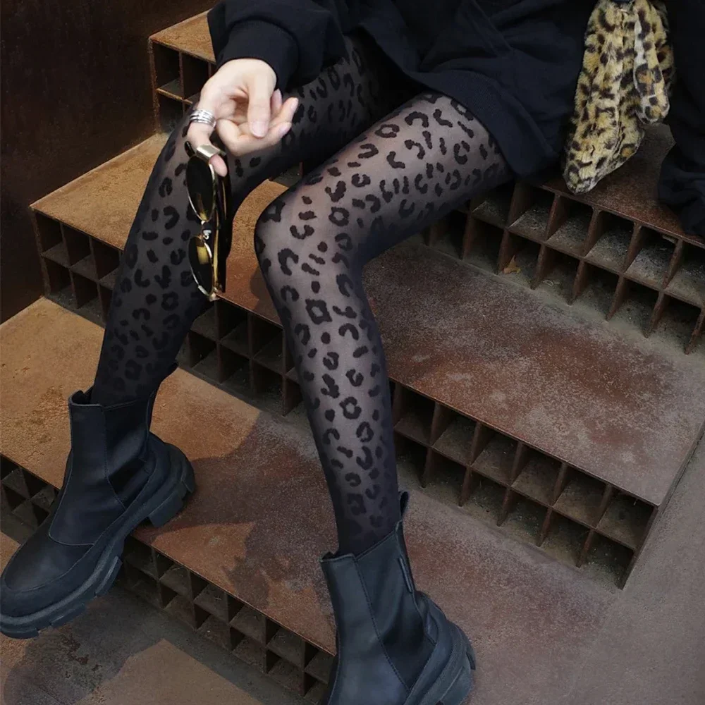 Sable Marais Leopard Sheer Tights - Image 5
