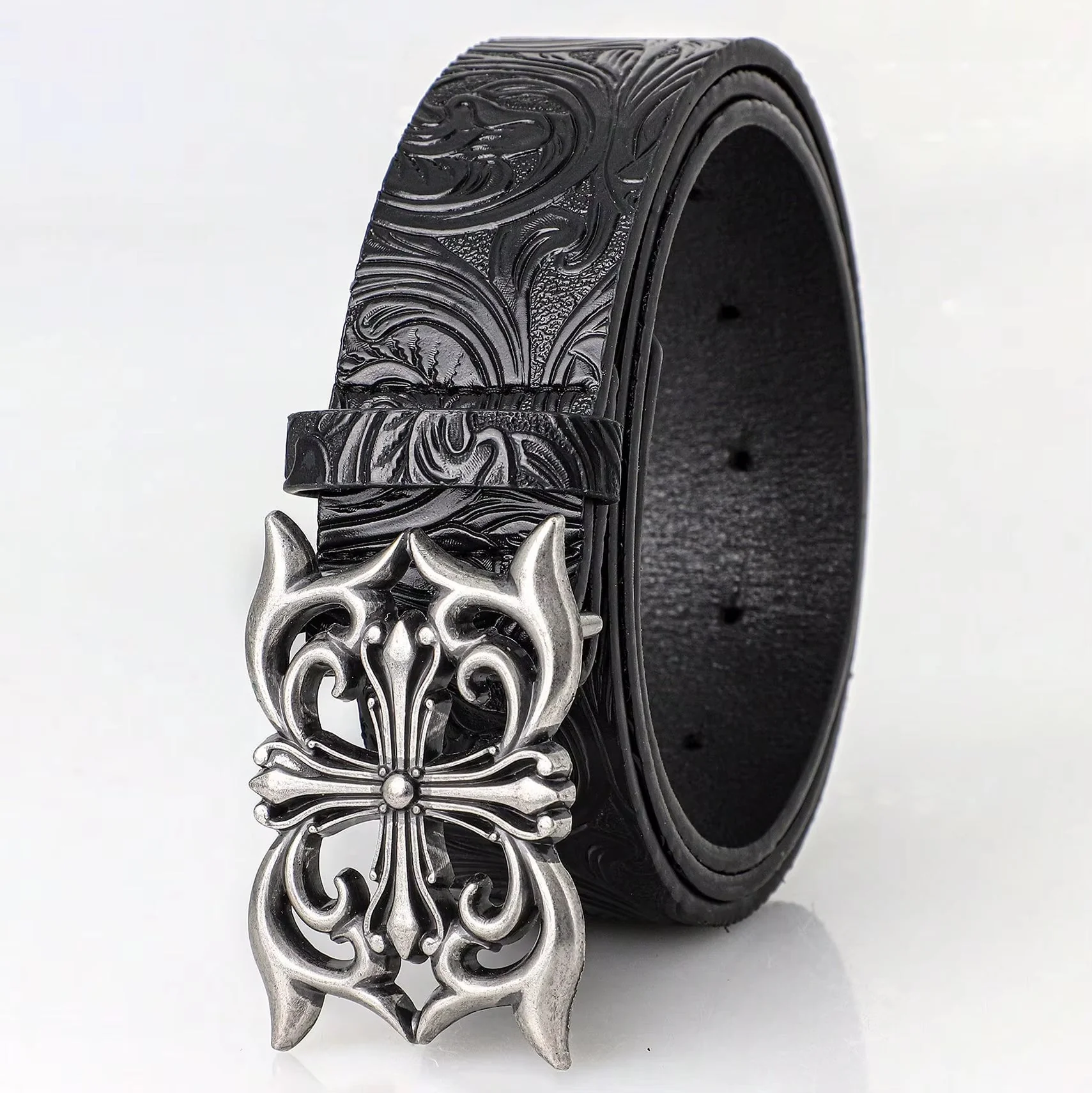 Sanctum Silver Leather Belt - Image 8