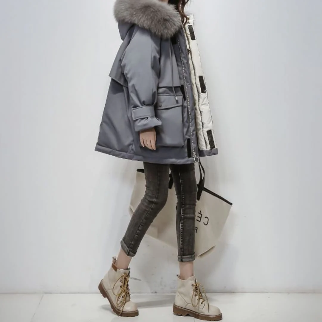 Scarlett – Women’s Winter Parka with Faux Fur - Image 2