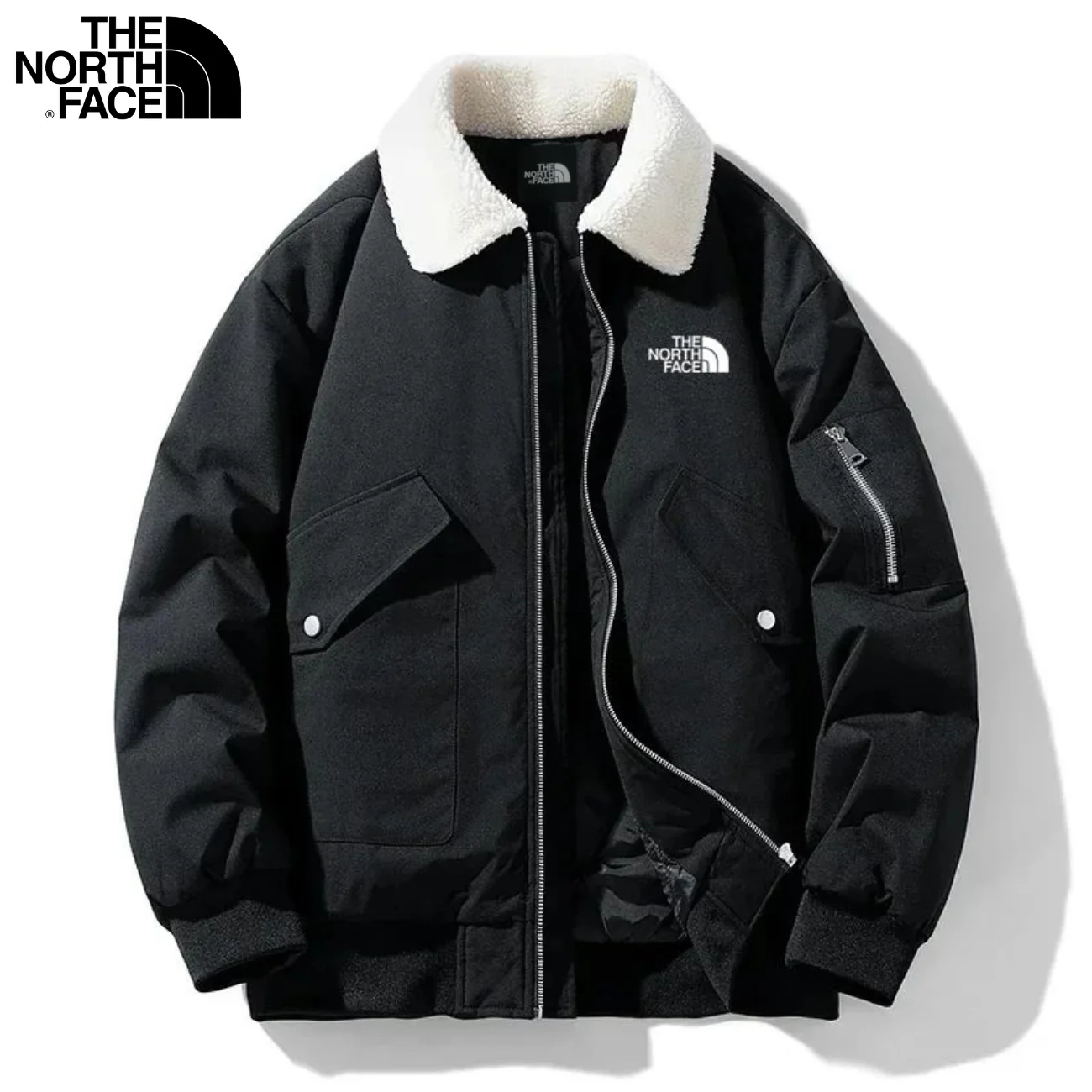 Sherpa Collar Jacket || Clearance Sale - Image 2