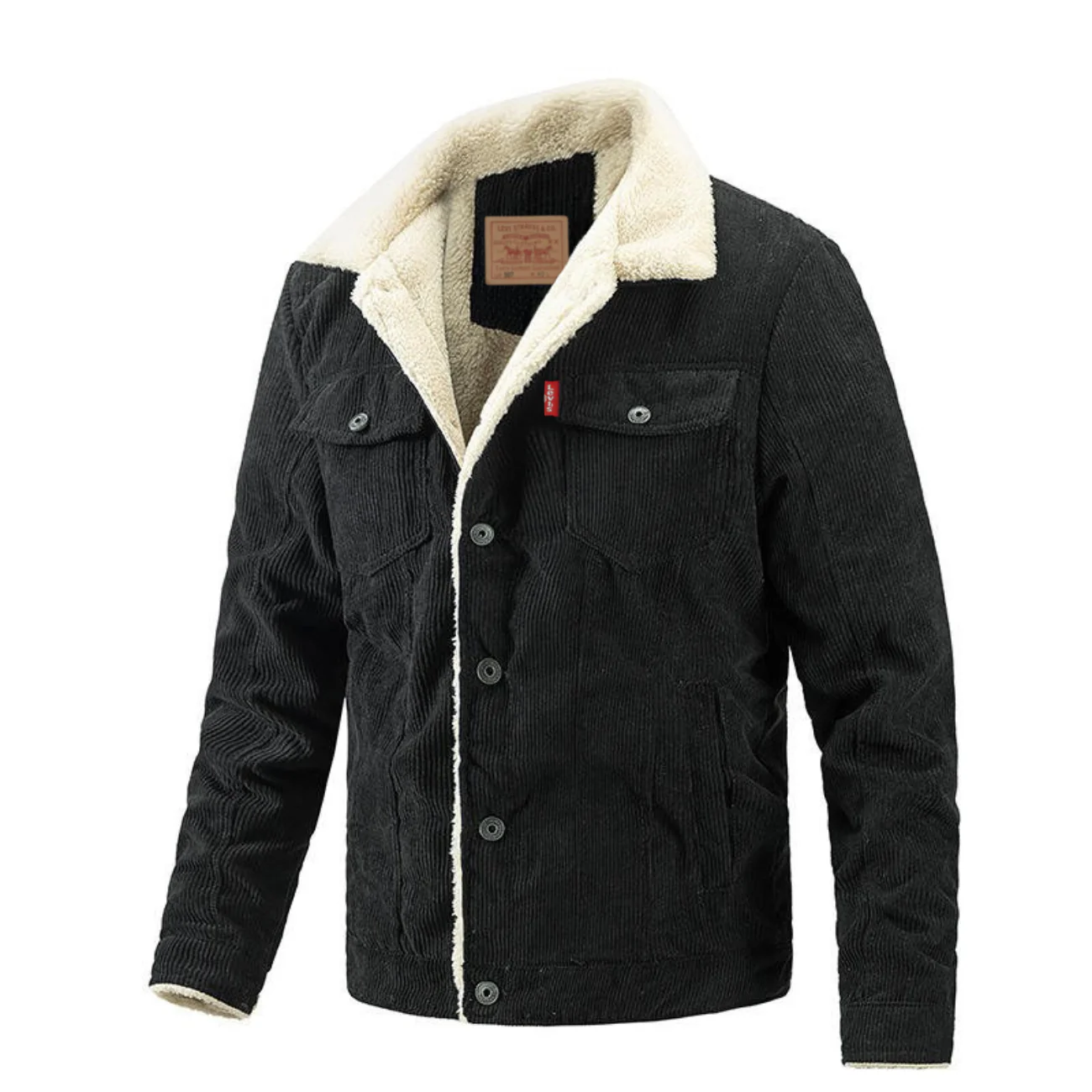 Sherpa-Lined Corduroy Jacket - Clearance Sale