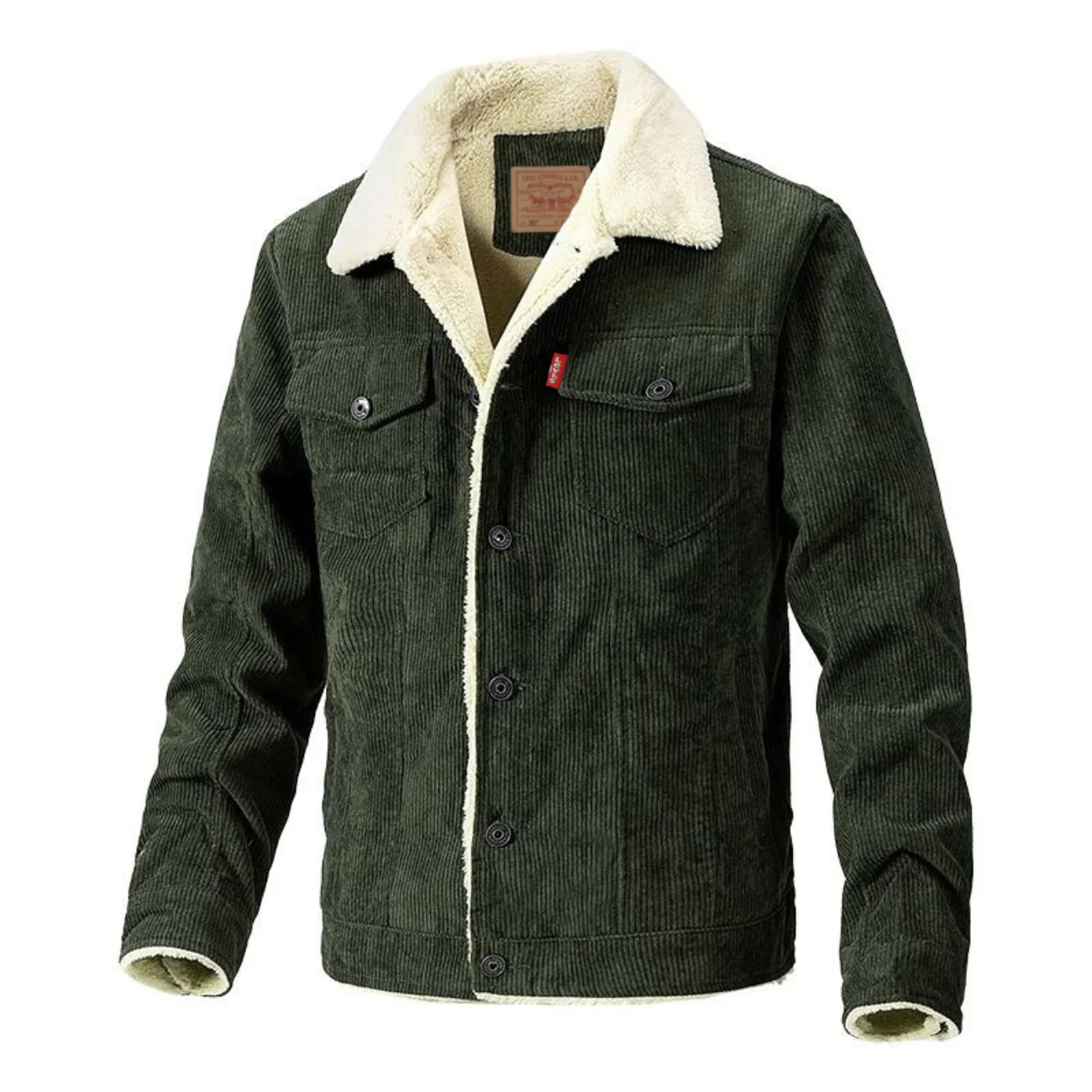 Sherpa-Lined Corduroy Jacket - Clearance Sale - Image 3