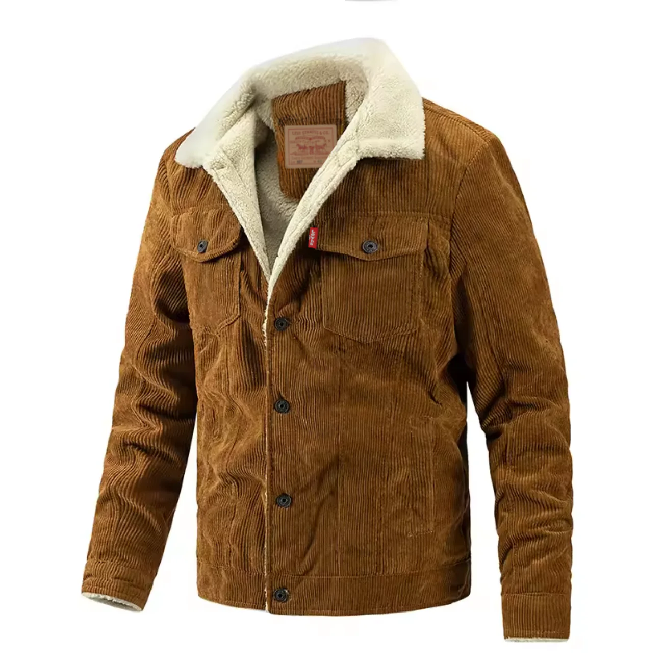 Sherpa-Lined Corduroy Jacket - Clearance Sale - Image 4
