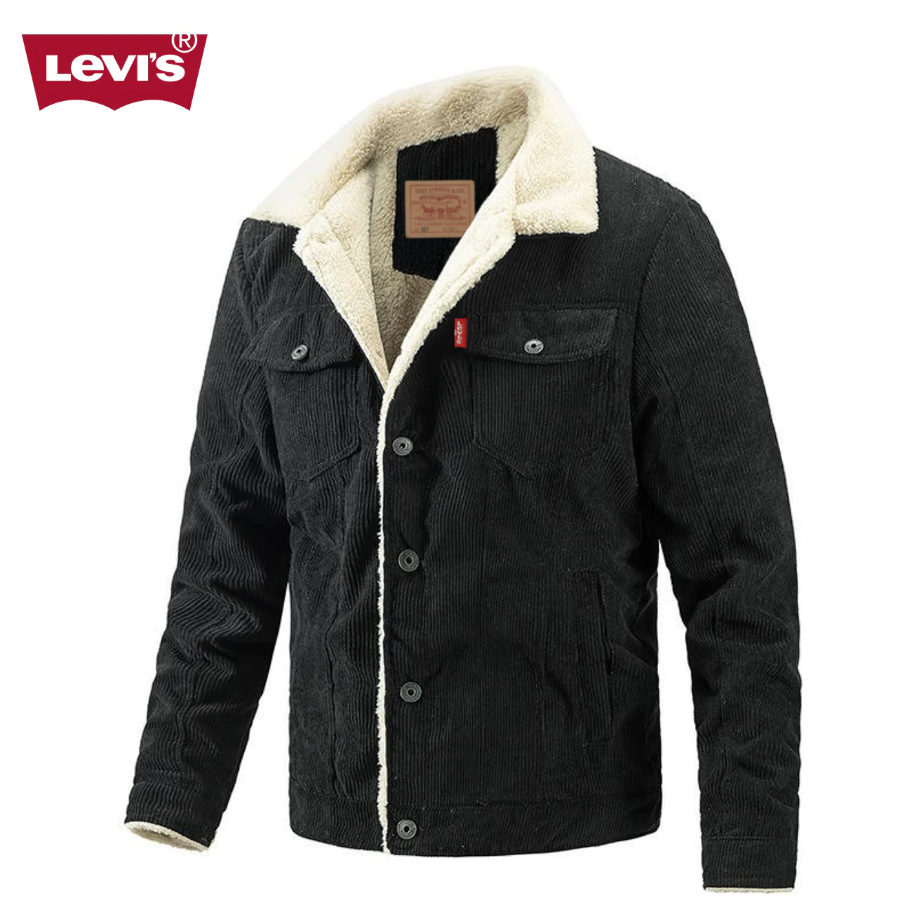 Sherpa-Lined Corduroy Jacket || Clearance Sale