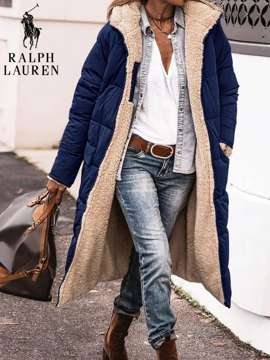 Sherpa-Lined Long Puffer Coat - Image 4