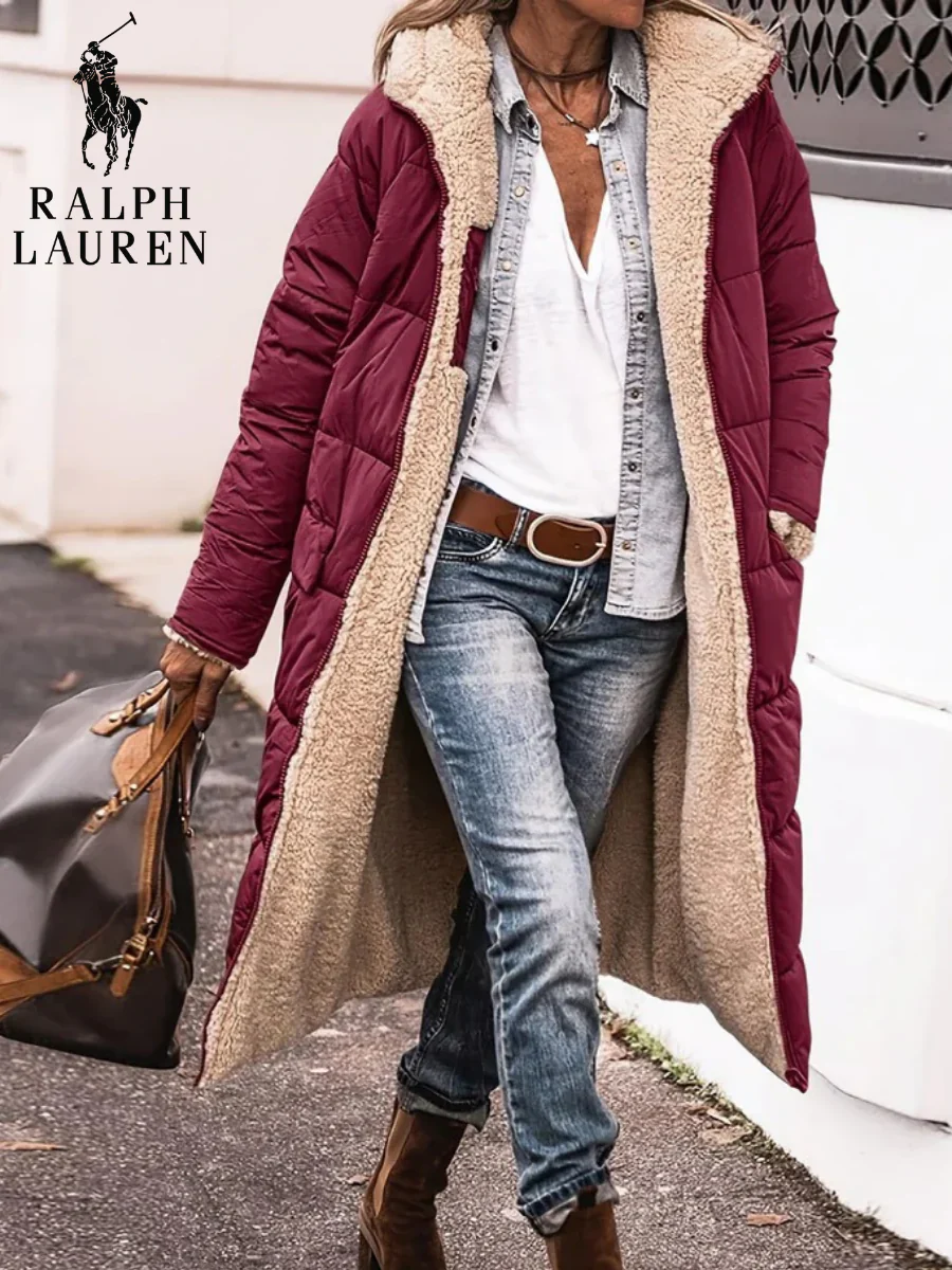 Sherpa-Lined Long Puffer Coat - Image 5