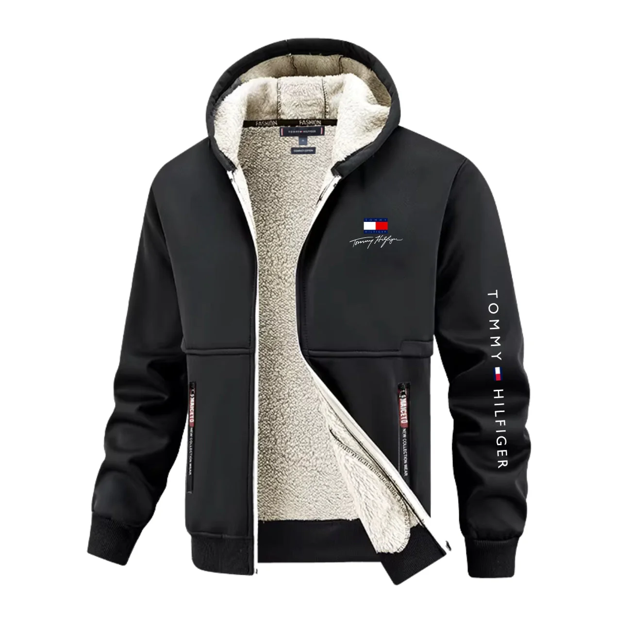 Sherpa-Lined Zip Hoodie - Clearance Sale