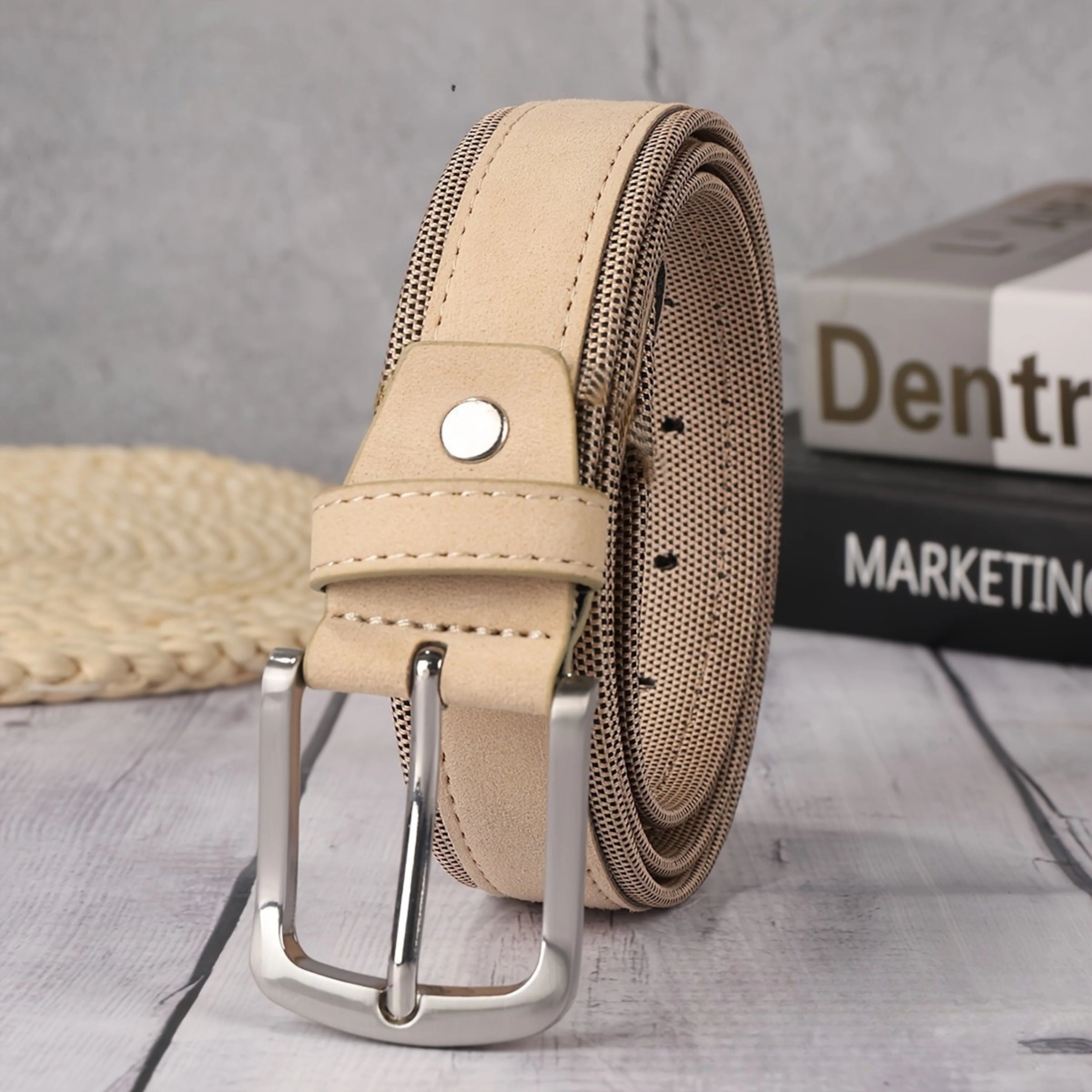 Slate & Suede Leather Belt - Image 11