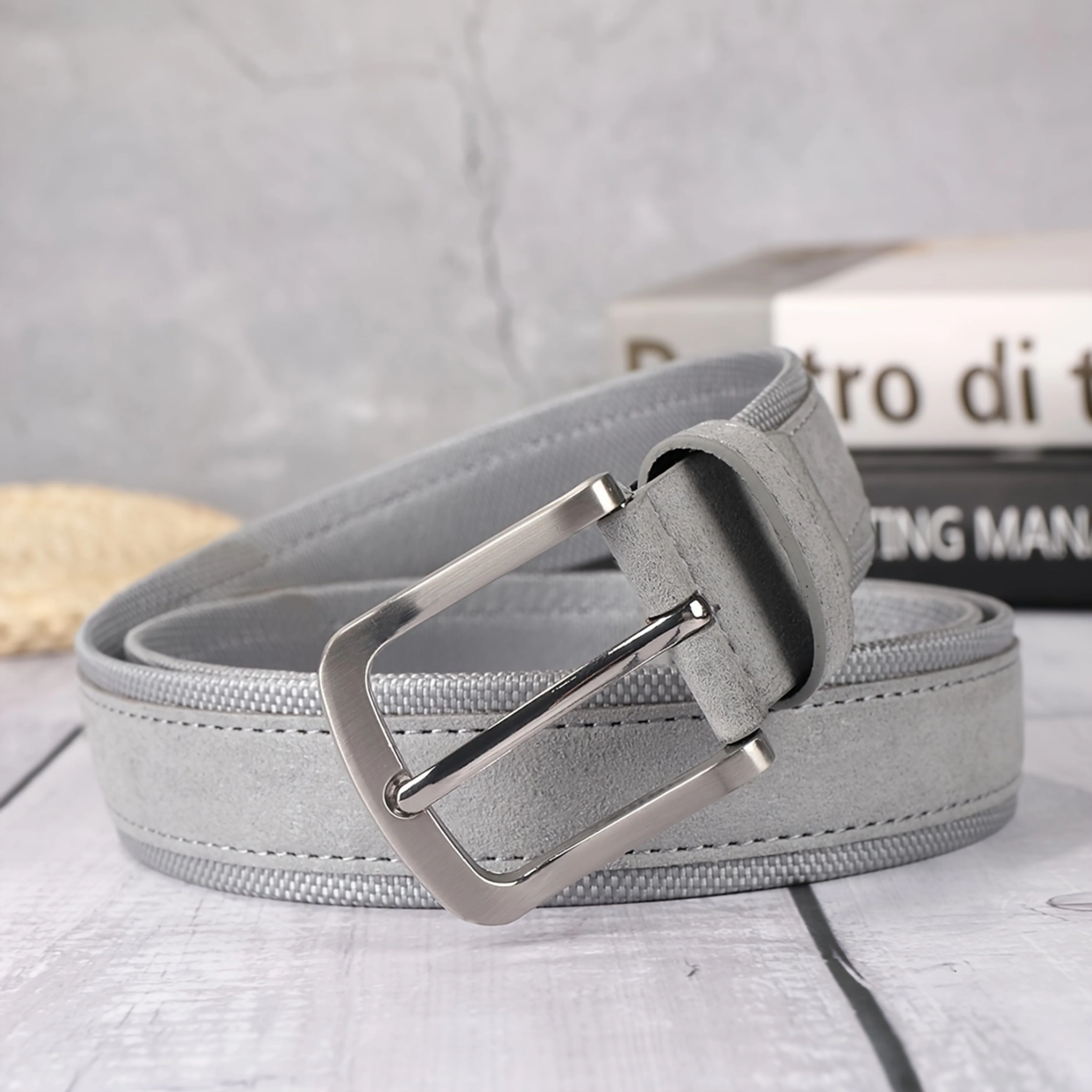 Slate & Suede Leather Belt - Image 4