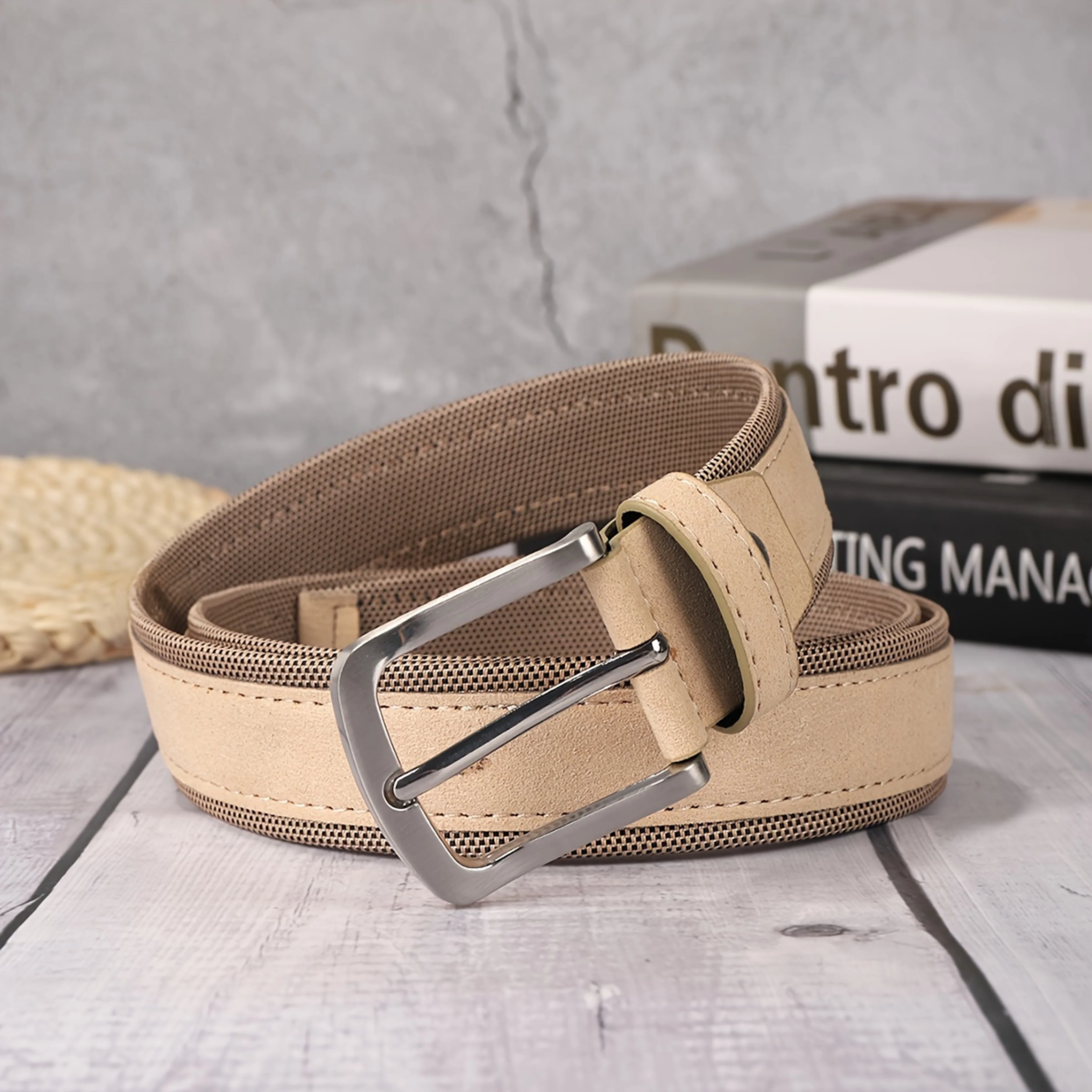 Slate & Suede Leather Belt - Image 6
