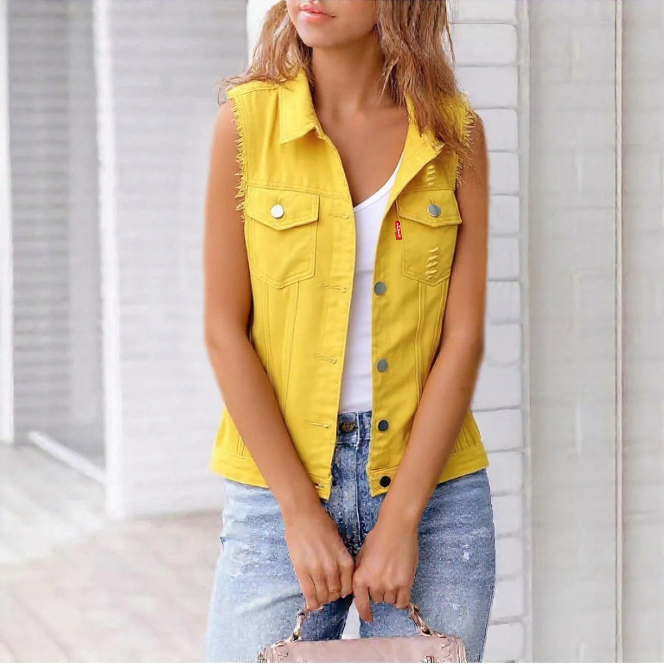 Sleeveless Denim Jacket - CLEARANCE SALE - Image 3
